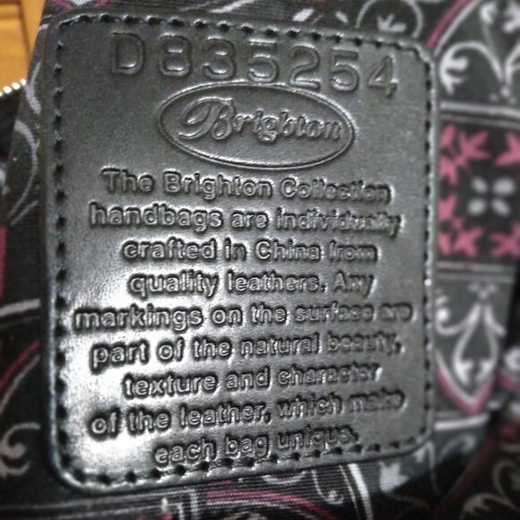 Brighton Crocodile Patent Leather Handbag - Picture 8 of 9